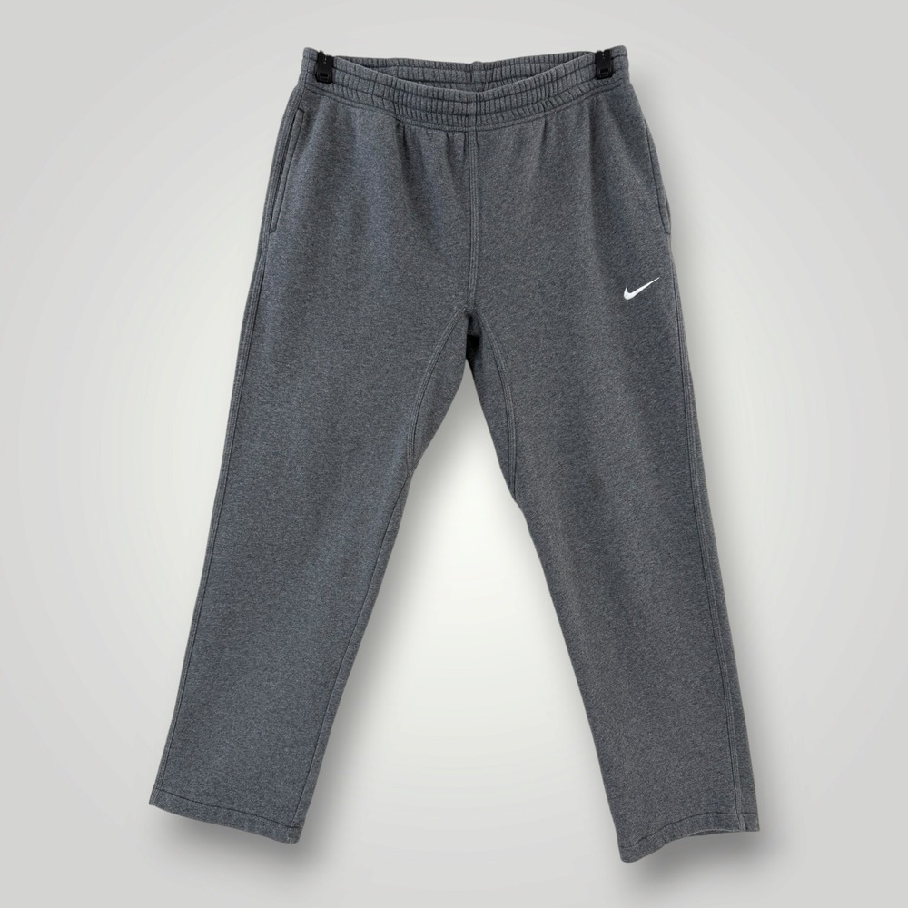 Nike Mens Large Club Fleece Sweatpants Charcoal Gray Joggers 826424-071